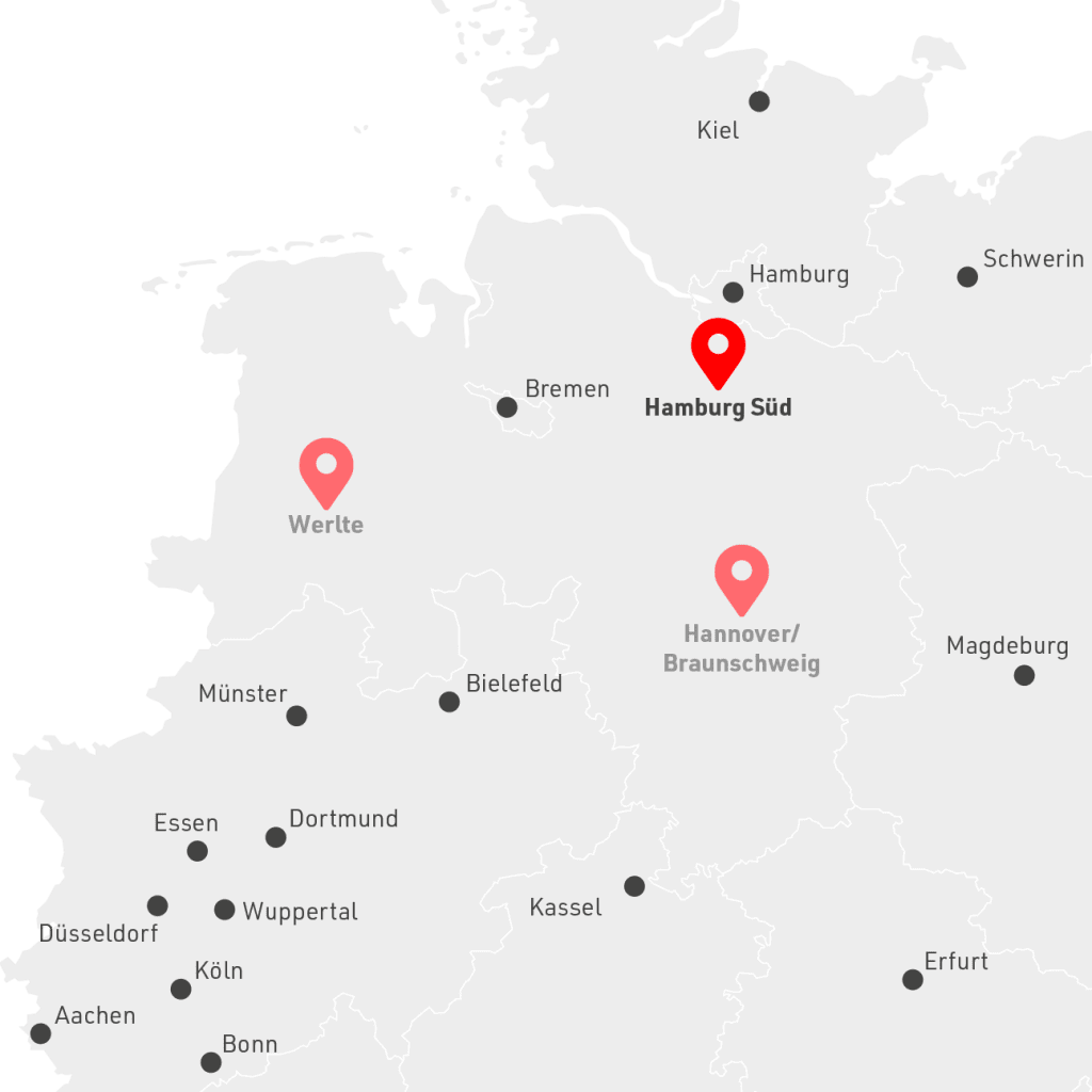 Nordwest Gruppe Standort Hamburg Süd und Umgebung