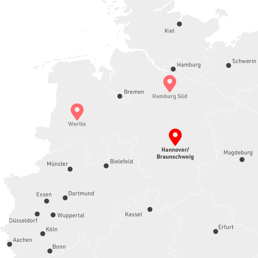 Nordwest Gruppe Standort Hannover/Braunschweig und Umgebung